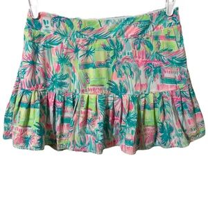 Lilly Pulitzer "Perfect Match" Luxletic Taye Tennis Skort + Size Large